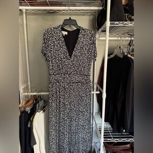 Hobbs London Black and White Floral Jumpsuit